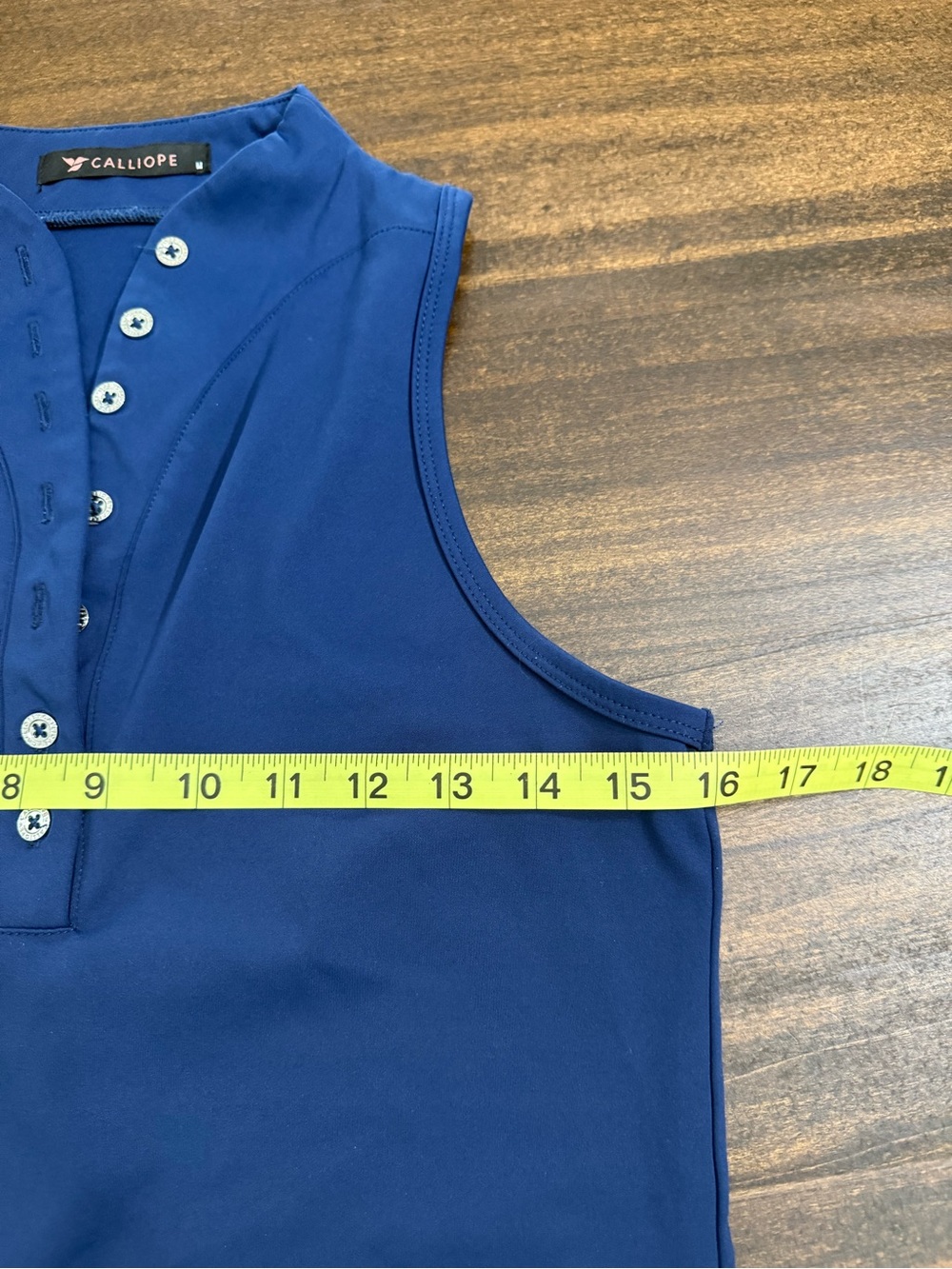 Calliope Golf Vita Sleeveless Polo in Navy - Picture 7 of 7